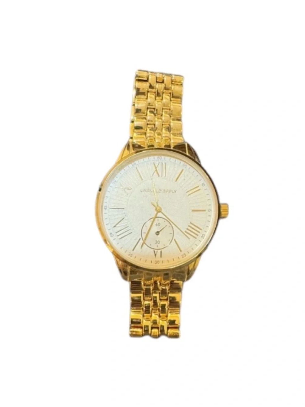 Gold Tone Classic Analog Watch - Roman Numerals